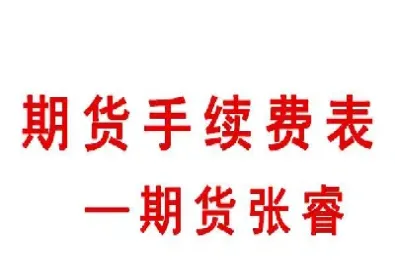 期货市场的手续费(期货市场的手续费一般最高是多少)_https://www.07apk.com_农产品期货_第1张