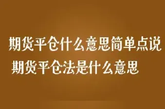 期货快捷平仓什么意思(期货快捷平仓什么意思)_https://www.07apk.com_农产品期货_第1张