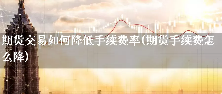 期货交易如何降低手续费率(期货手续费怎么降)_https://www.07apk.com_期货科普_第1张