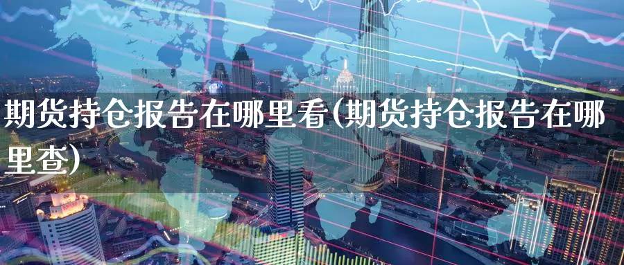 期货持仓报告在哪里看(期货持仓报告在哪里查)_https://www.07apk.com_黄金期货直播室_第1张