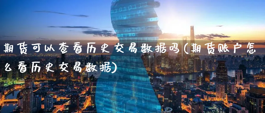 期货可以查看历史交易数据吗(期货账户怎么看历史交易数据)_https://www.07apk.com_期货科普_第1张