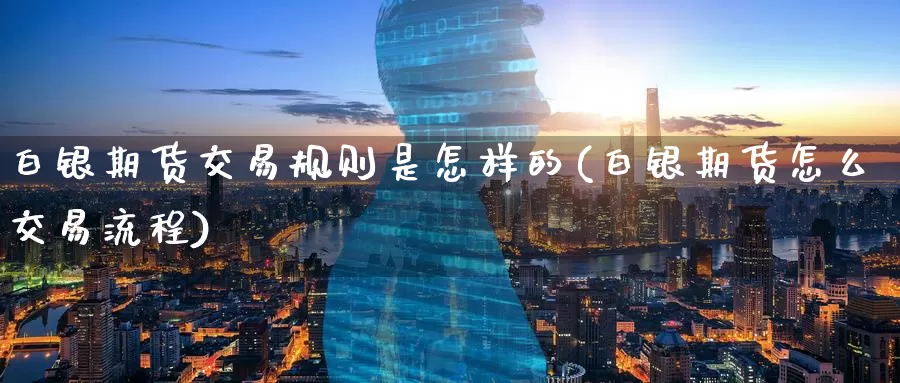 白银期货交易规则是怎样的(白银期货怎么交易流程)_https://www.07apk.com_期货技术分析_第1张