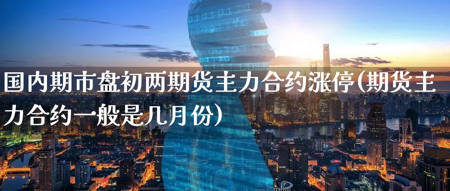 国内期市盘初两期货主力合约涨停(期货主力合约一般是几月份)_https://www.07apk.com_期货技术分析_第1张