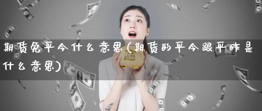 期货免平今什么意思(期货的平今跟平昨是什么意思)_https://www.07apk.com_农产品期货_第1张