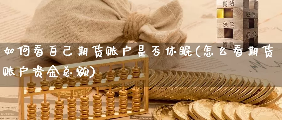 如何看自己期货账户是否休眠(怎么看期货账户资金总额)_https://www.07apk.com_期货行业分析_第1张