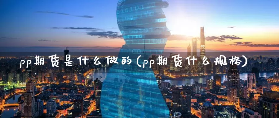 pp期货是什么做的(pp期货什么规格)_https://www.07apk.com_农产品期货_第1张