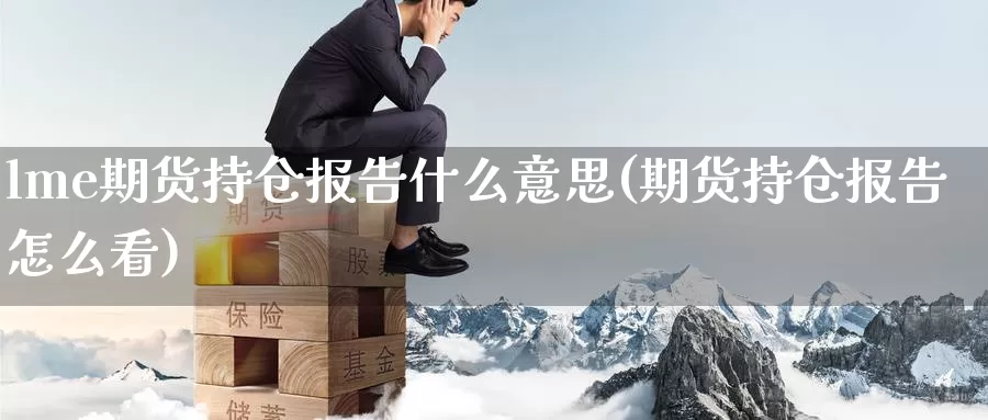 lme期货持仓报告什么意思(期货持仓报告怎么看)_https://www.07apk.com_期货科普_第1张