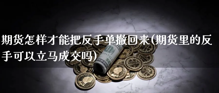 期货怎样才能把反手单撤回来(期货里的反手可以立马成交吗)_https://www.07apk.com_期货科普_第1张