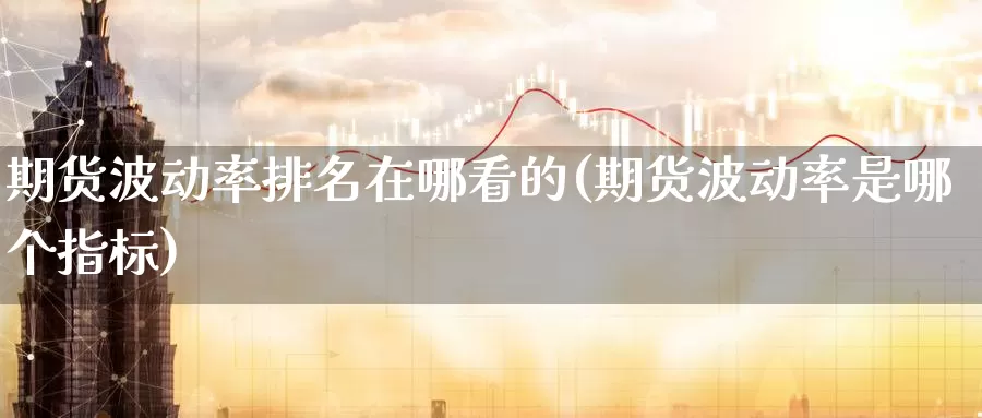 期货波动率排名在哪看的(期货波动率是哪个指标)_https://www.07apk.com_农产品期货_第1张