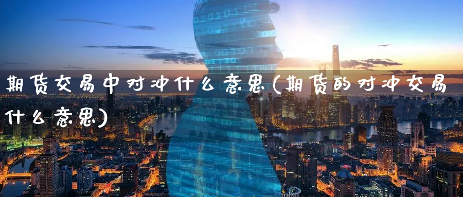 期货交易中对冲什么意思(期货的对冲交易什么意思)_https://www.07apk.com_期货科普_第1张