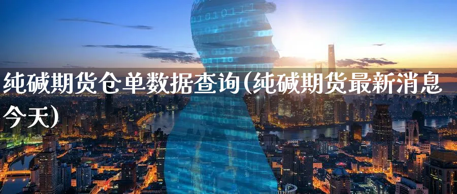 纯碱期货仓单数据查询(纯碱期货最新消息今天)_https://www.07apk.com_期货行业分析_第1张