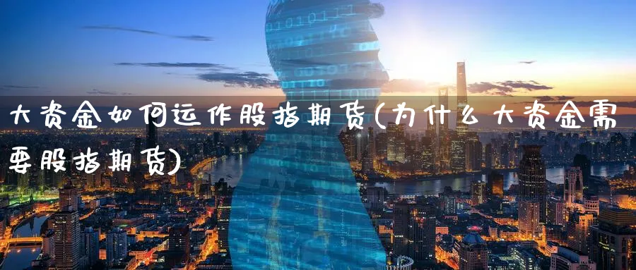 大资金如何运作股指期货(为什么大资金需要股指期货)_https://www.07apk.com_农产品期货_第1张