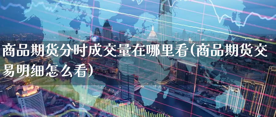 商品期货分时成交量在哪里看(商品期货交易明细怎么看)_https://www.07apk.com_股指期货_第1张