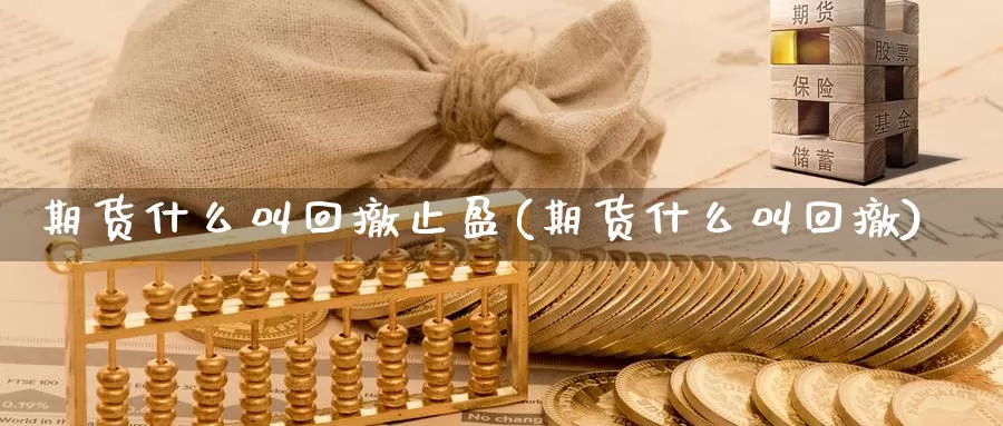 期货什么叫回撤止盈(期货什么叫回撤)_https://www.07apk.com_农产品期货_第1张